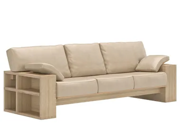 MARIYA SF2245 - 3 seater leather sofa by Andreu World - view 2